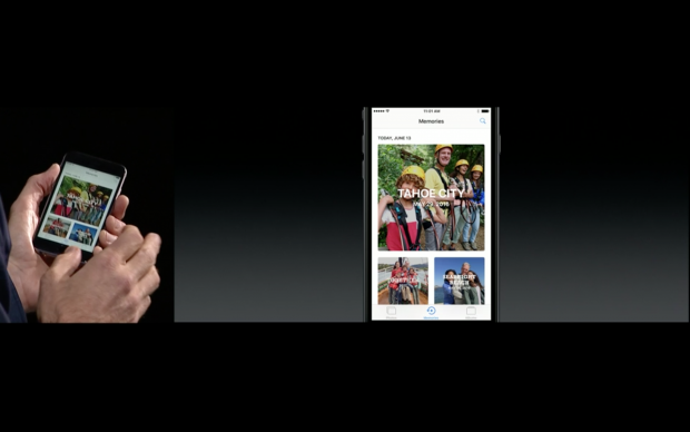 Apple zeigt iOS 10. (Bild: Apple/Screenshot: Golem.de)